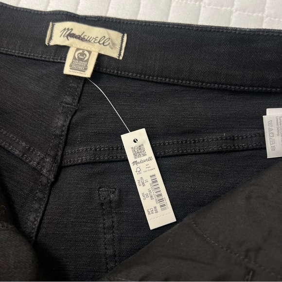 Madewell The Perfect Vintage Wide-Leg Jean in Black Rinse Wash Size 31 NWT - Picture 8 of 10